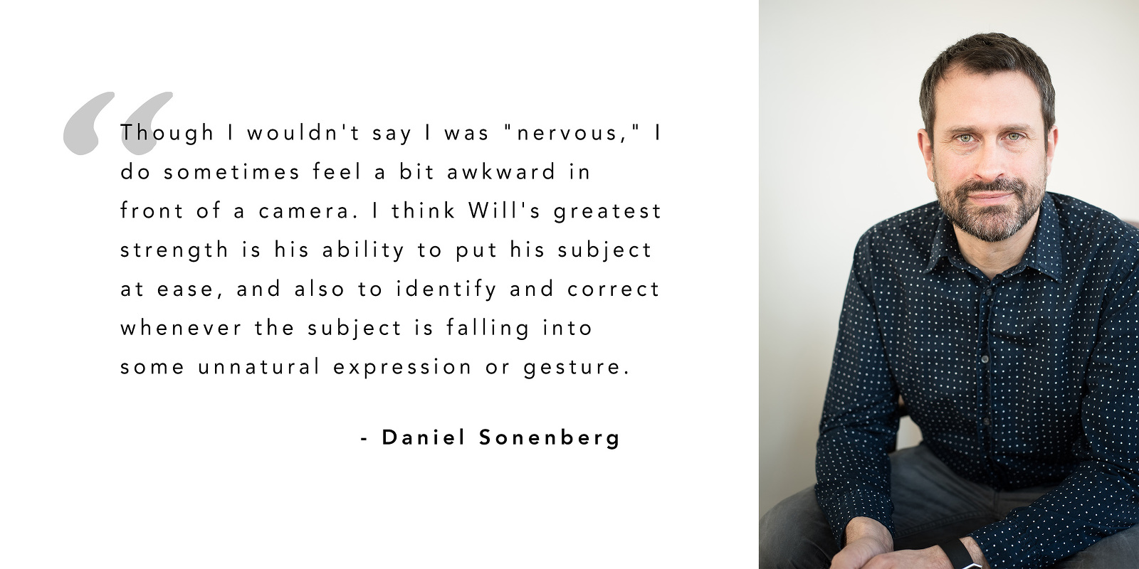 Daniel Sonenberg - Portrait Testimonial