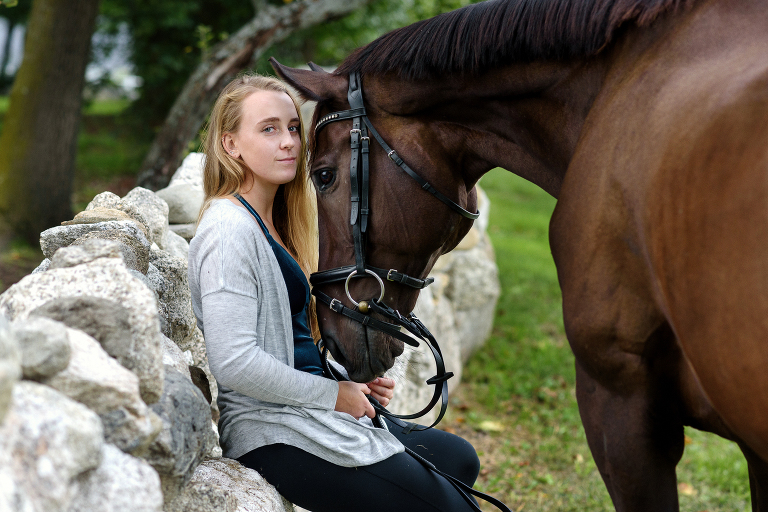 Winona and her Horse Timmins