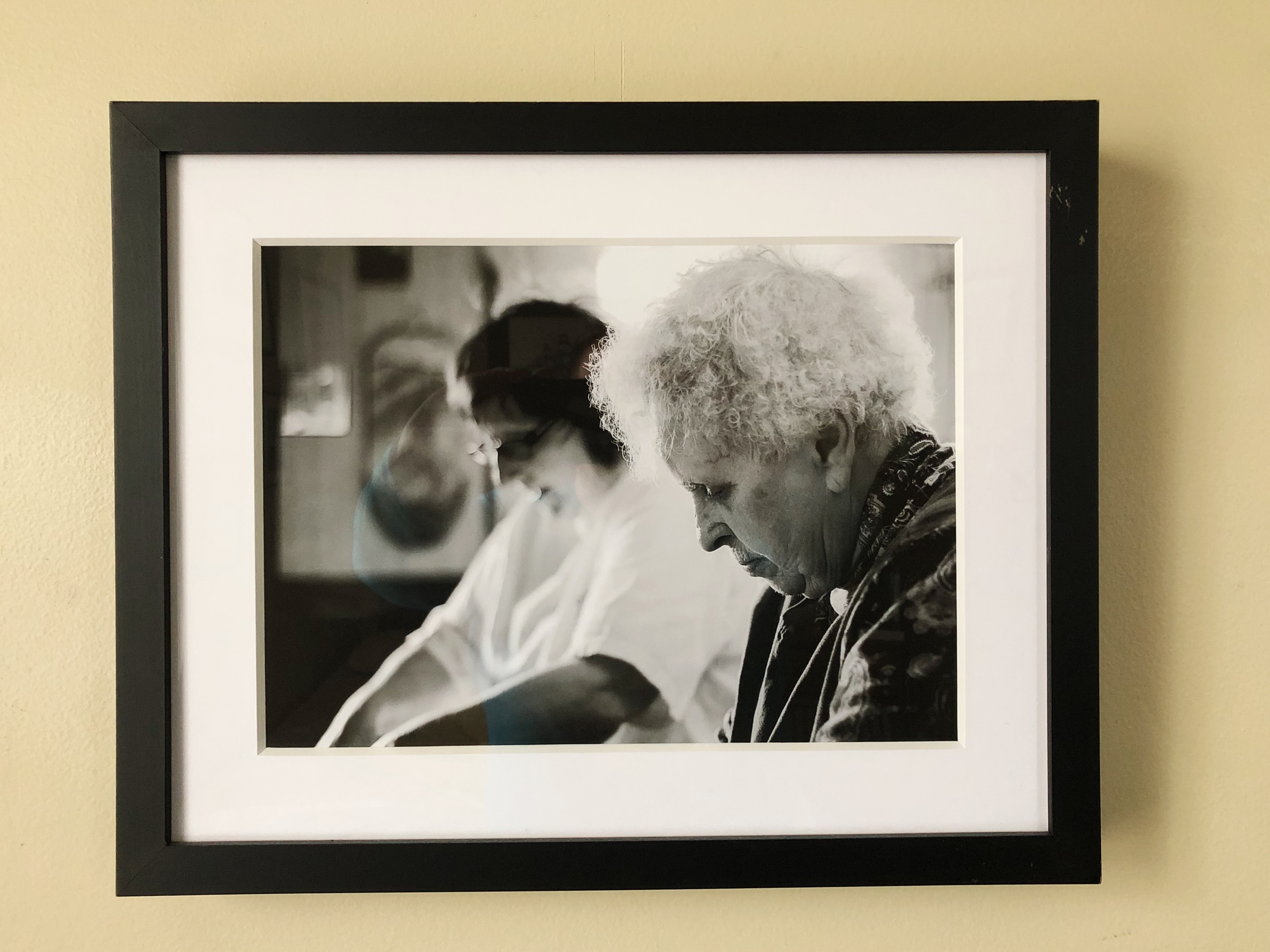 Framed photograph of mom and grandmother making Lasagna for Christmas dinner