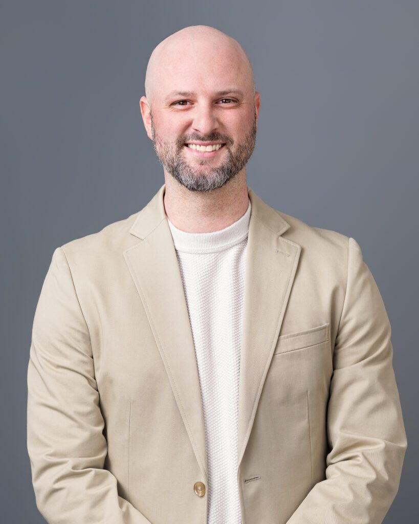 A shepard Financial team member in a professional headshot photographed by Wohler and Co. in Yarmouth, Maine